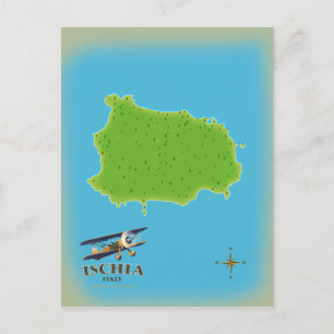Carte Postale Affiche de voyage d'Ischia Italie