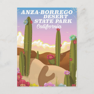 Carte Postale Affiche de voyage du parc d'État du désert d'Anza-