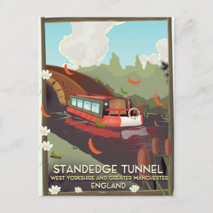 Carte Postale Affiche de voyage du tunnel de Standedge au Royaum
