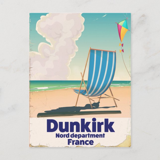 Carte Postale Affiche de voyage Dunkirk Beach (Devant)