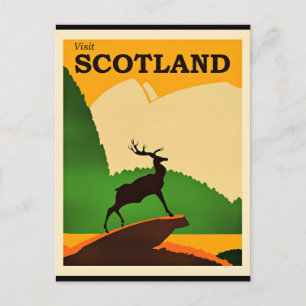 Carte Postale Affiche de voyage écossaise