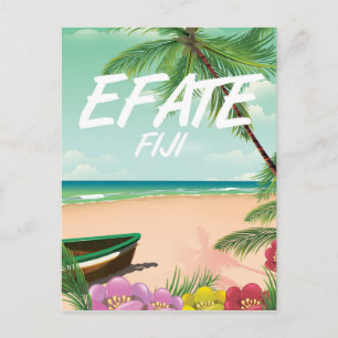 Carte Postale Affiche de voyage Efate Fidji Pacifique