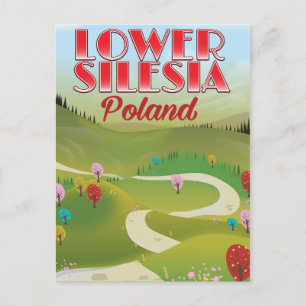 Carte Postale affiche de voyage en Basse-Silésie Pologne