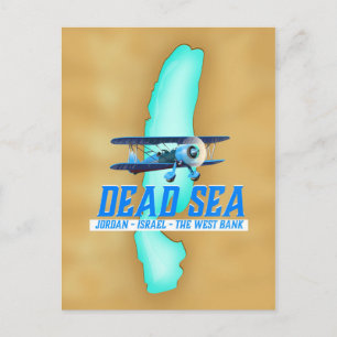Carte Postale Affiche de voyage en mer morte