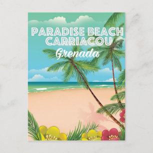Carte Postale Affiche de voyage Grenade plage paradis Carriacou