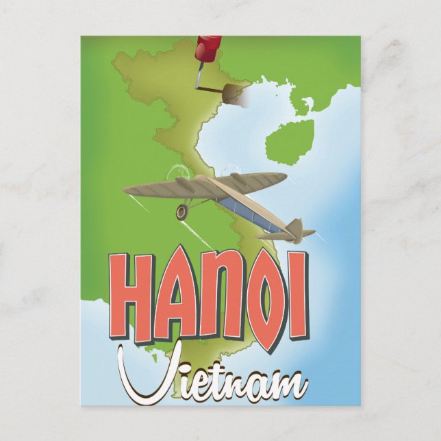 Carte Postale Affiche de voyage Hanoï Vietnam (Devant)