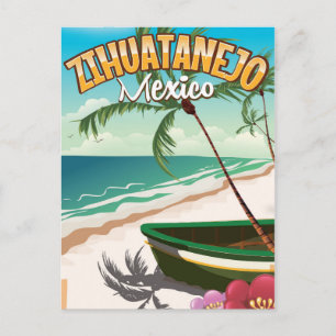 Carte Postale Affiche de voyage mexicaine Zihuatanejo
