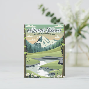 Carte Postale Affiche de voyage Mont Elbert Montagnes Rocheuses