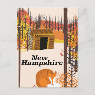 Carte Postale Affiche de voyage New Hampshire vintage USA