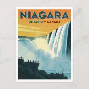 Carte Postale Affiche de voyage Niagara Falls Ontario Canada