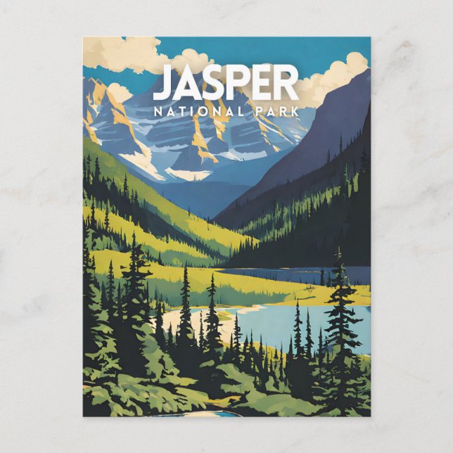 Carte Postale Affiche de voyage nostalgique du parc national Jas (Devant)
