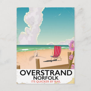 Carte Postale Affiche de voyage Overstrand Norfolk Beach