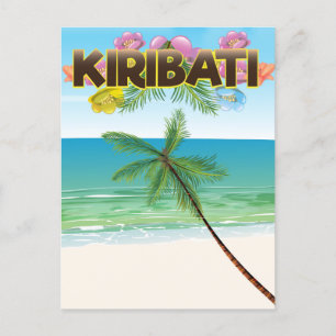 Carte Postale Affiche de voyage pour l'île de Kiribati