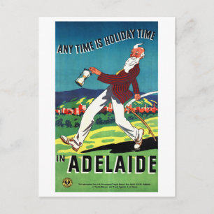 Carte Postale Affiche de voyage rétro Australie Adélaïde restaur