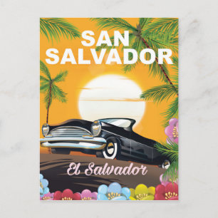 Carte Postale Affiche de voyage San Salvador Vintage