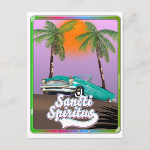 Carte Postale affiche de voyage Sancti Spiritus Cuba.