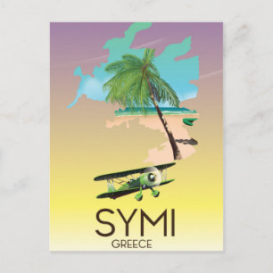 Carte Postale Affiche de voyage Symi Grèce