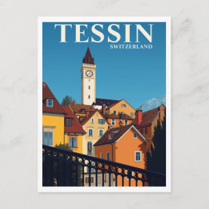 Carte Postale Affiche de voyage Tessin Suisse