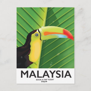 Carte Postale Affiche de voyage Toucan de Malaisie