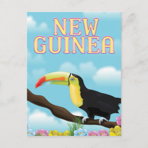 Carte Postale Affiche de voyage Toucan de Nouvelle-Guinée