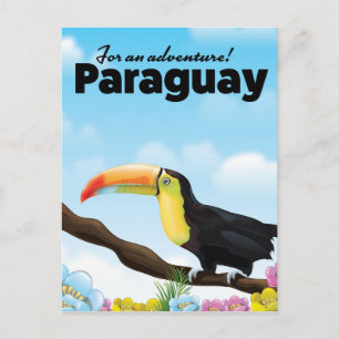 Carte Postale Affiche de voyage Toucan du Paraguay