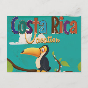 Carte Postale Affiche de voyage vintage Costa Rica