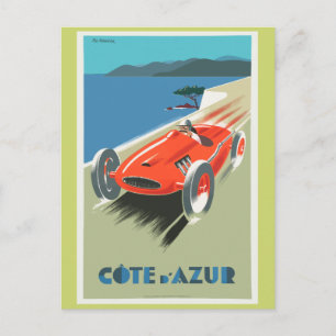 Carte Postale Affiche de voyage vintage Cote A Azur