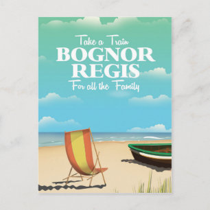 Carte Postale Affiche de voyage vintage de Bognor Regis