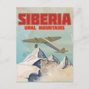 Carte Postale Affiche de voyage vintage de la Sibérie monts oura