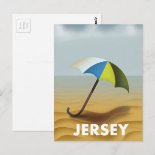 Carte Postale Affiche de voyage vintage Jersey.