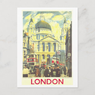 Carte Postale Affiche de voyage vintage Londres Angleterre