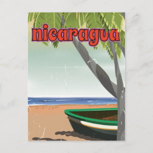 Carte Postale Affiche de voyage vintage Nicaragua.