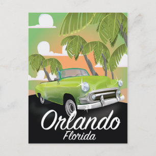 Carte Postale Affiche de voyage vintage Orlando Floride