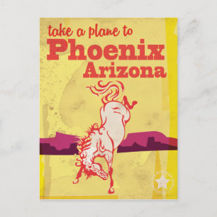 Carte Postale Affiche de voyage vintage Phoenix, Arizona États-U