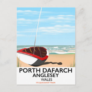 Carte Postale Affiche de voyage vintage Porth Dafarch, Anglesey