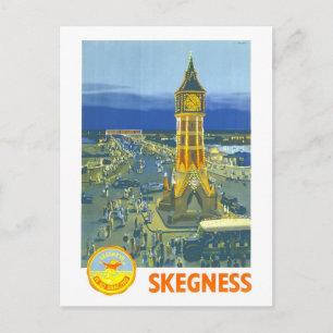 Carte Postale Affiche de voyage vintage pour Skegness