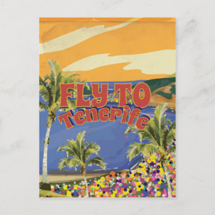 Carte Postale Affiche de voyage vintage pour Tenerife