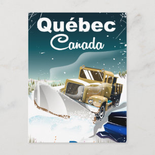 Carte Postale Affiche de voyage vintage Québec Canada