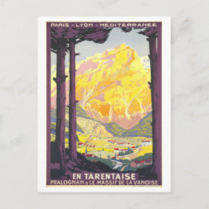 Carte Postale Affiche de voyage vintage Tarentaise