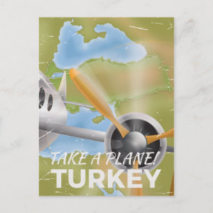 Carte Postale Affiche de voyage vintage Turquie