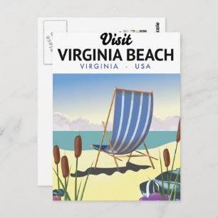 Carte Postale affiche de voyage Virginia Beach Virginia USA