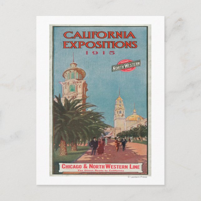 Carte Postale Affiche des expositions en Californie #1 (Devant)
