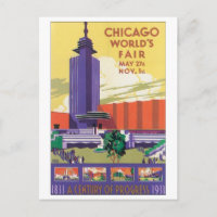 Affiche du salon mondial de Chicago 1933