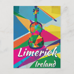 Carte Postale Affiche du Vintage voyage de Limerick Irlande