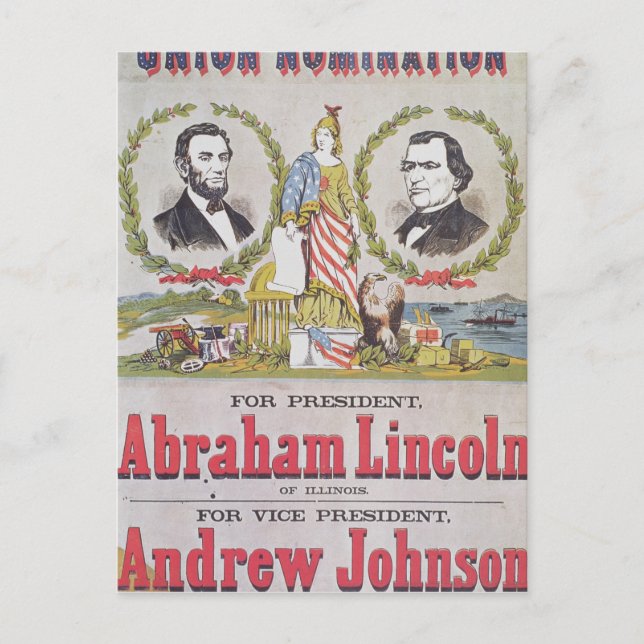 Carte Postale Affiche électorale de campagne pour l'union (Devant)