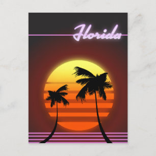 Carte Postale Affiche Florida Sunset 1984