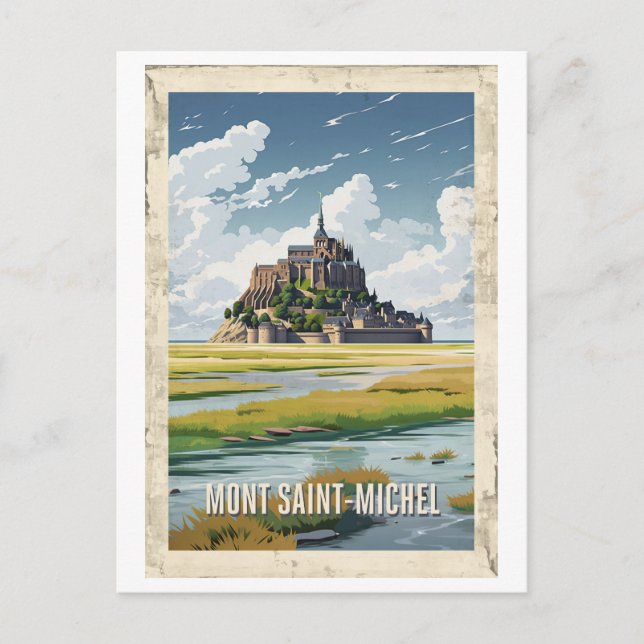 Carte Postale Affiche Mont Saint-Michel - France - (Devant)