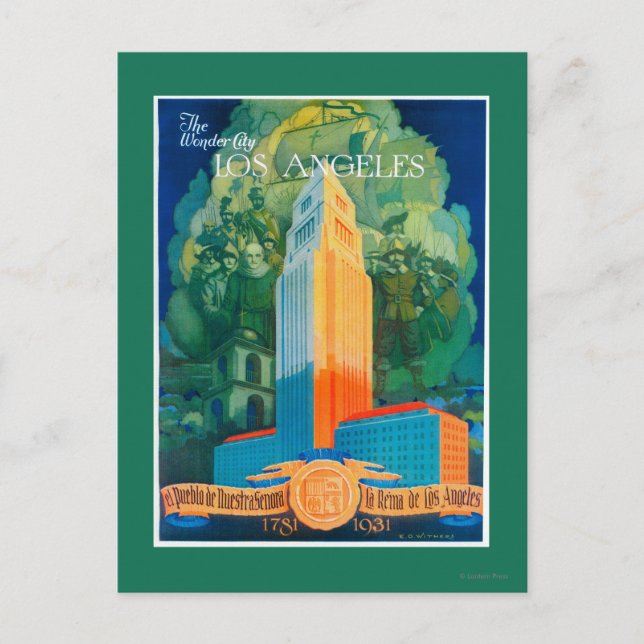 Carte Postale Affiche promotionnelle de Los Angeles (Devant)