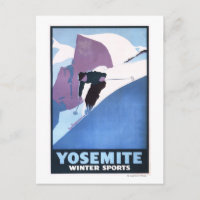 Affiche promotionnelle de ski de sports d'hiver