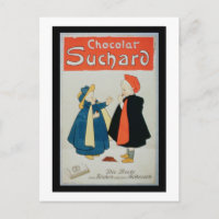 Affiche publicitaire 'Chocolat Suchard' (illuminé 